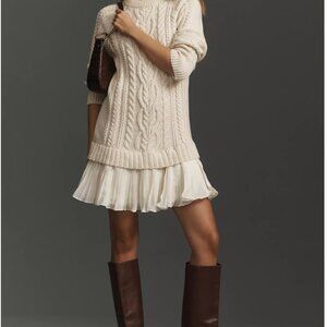 Anthropologie cable sweater dress. New with Tags size small